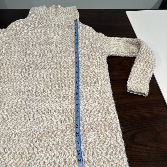 Cynthia Rowley Textured Knit Hooded Open Front Cardigan Sweater Beige Cream XS - Picture 5 of 6